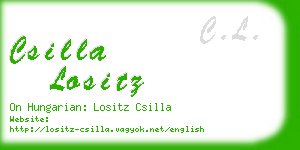 csilla lositz business card